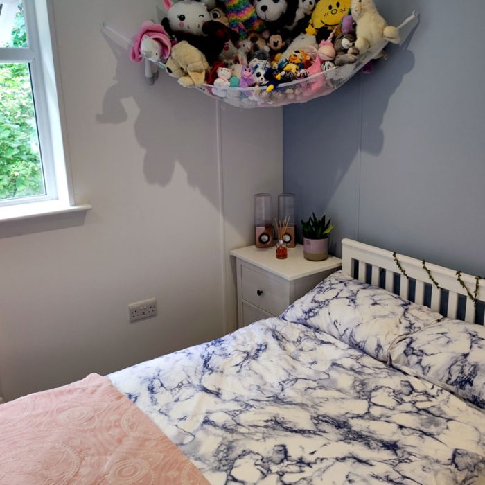 Each young person at Harmeny has their own bedroom that they can decorate however they want.