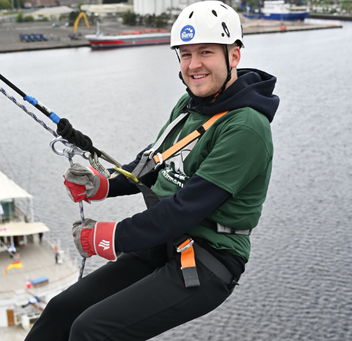 daring abseil raises funds for Play Appeal