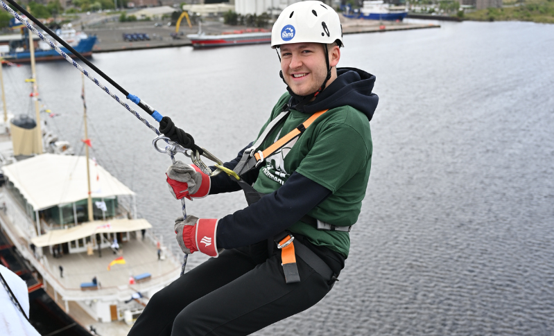 daring abseil raises funds for Play Appeal