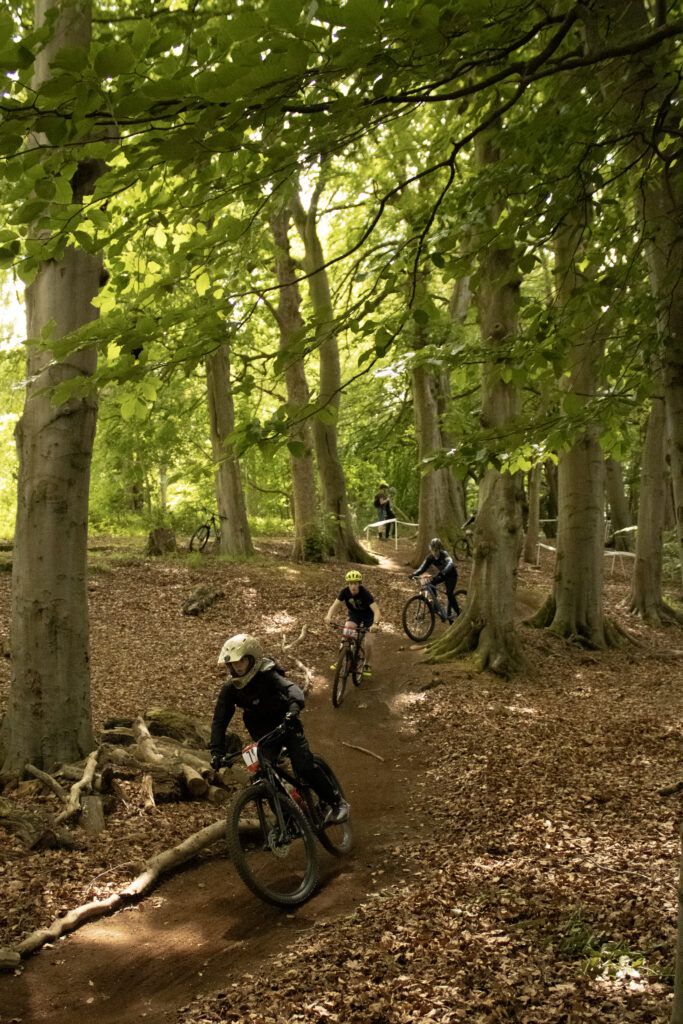 BikeRace40 Racing around Harmeny woods at the Edinburgh Schools Mountain Bike Championship 2026